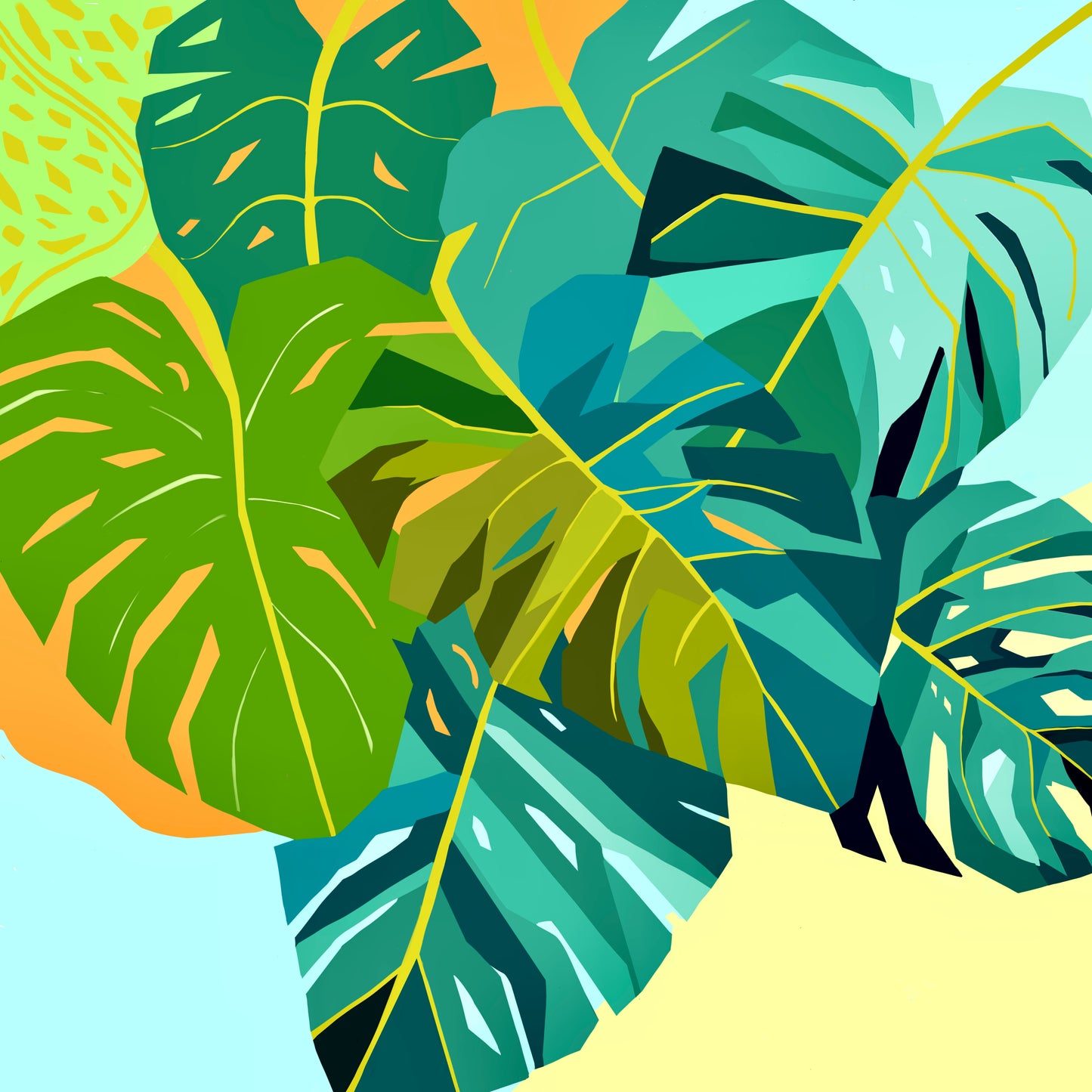 Monstera Print #6 (botanical)