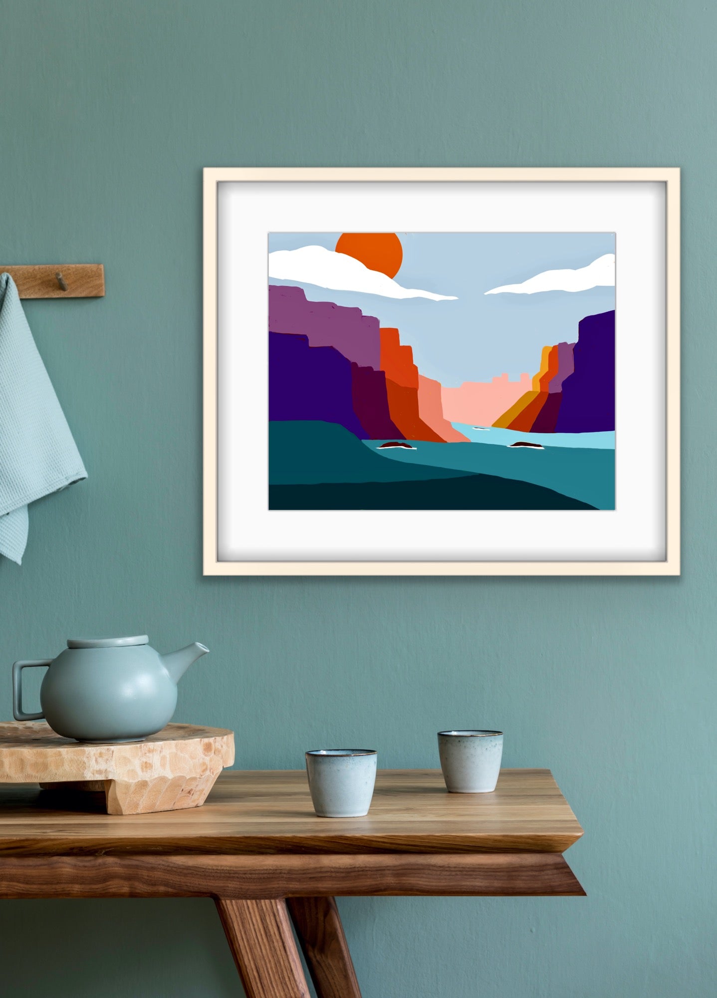 Blue Sky Sun…..Contemporary Print