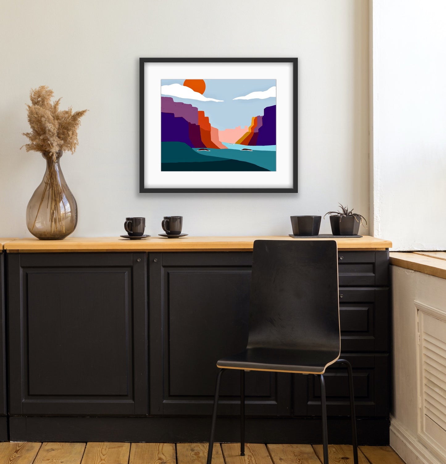 Blue Sky Sun…..Contemporary Print