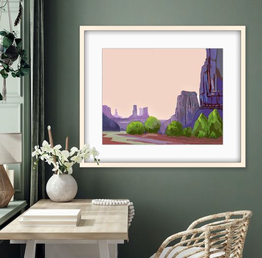 Evening Haze Print…Contemporary Southwest Collection