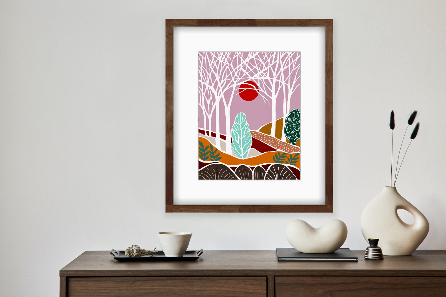 Red Sun Woodland View #2…Print