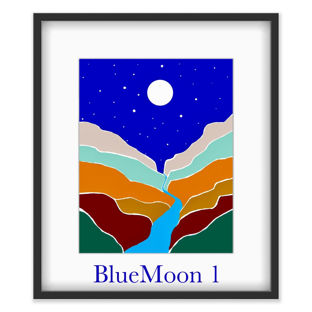 BlueMoon 1…Contemporary Print