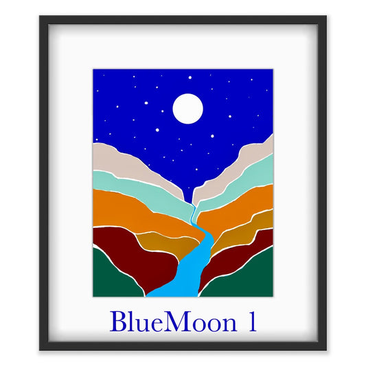 BlueMoon 1…Contemporary Print