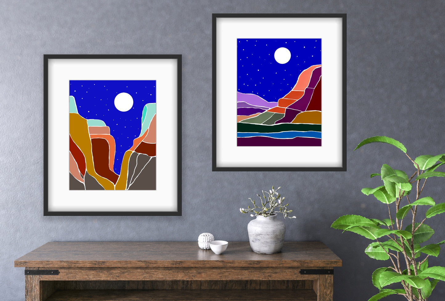 BlueMoon 3…Contemporary Print