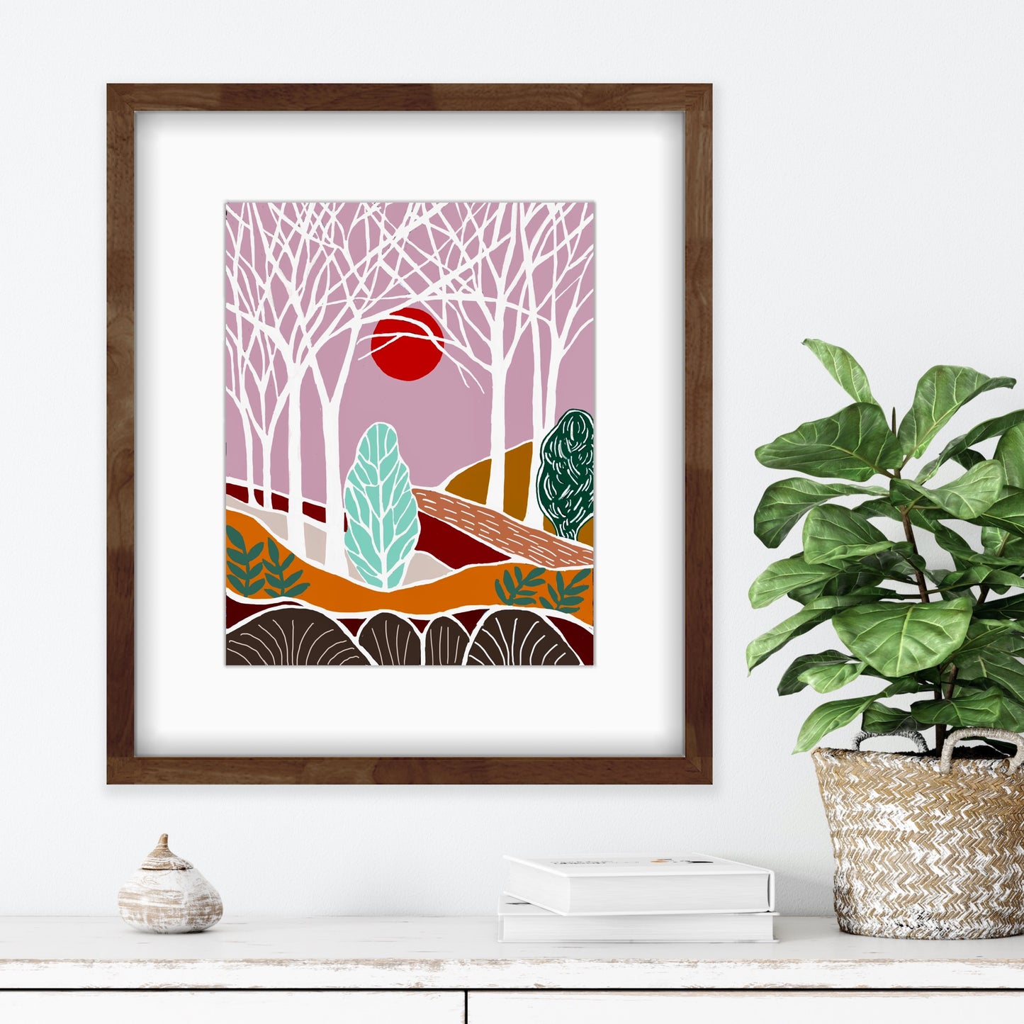 Red Sun Woodland View #2…Print