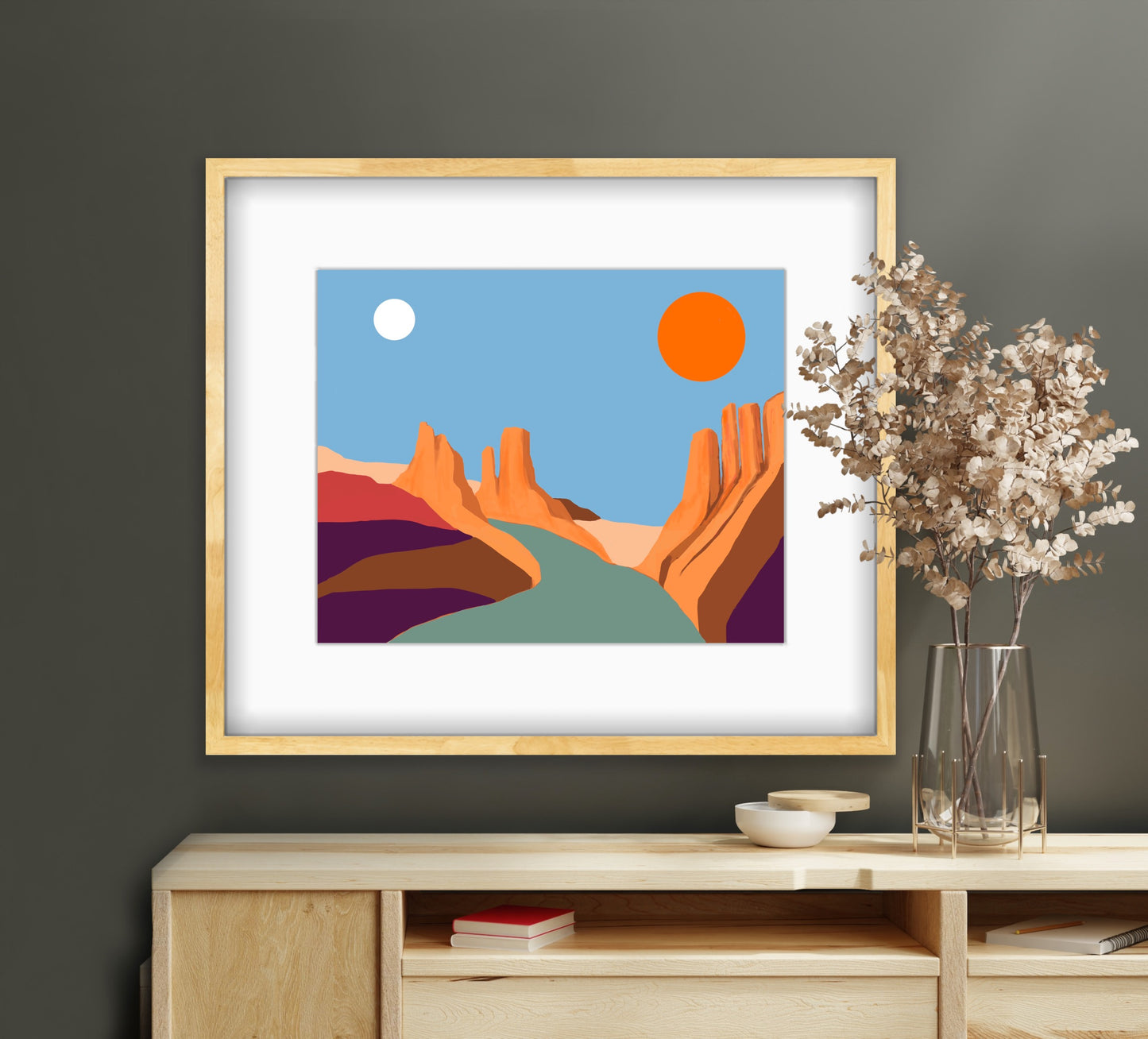Rising Moon…Contemporary Print