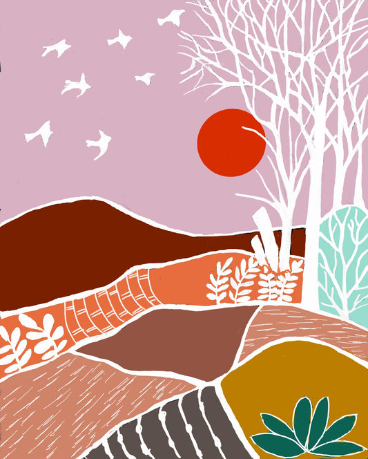 Red Sun Woodland View #1…Print