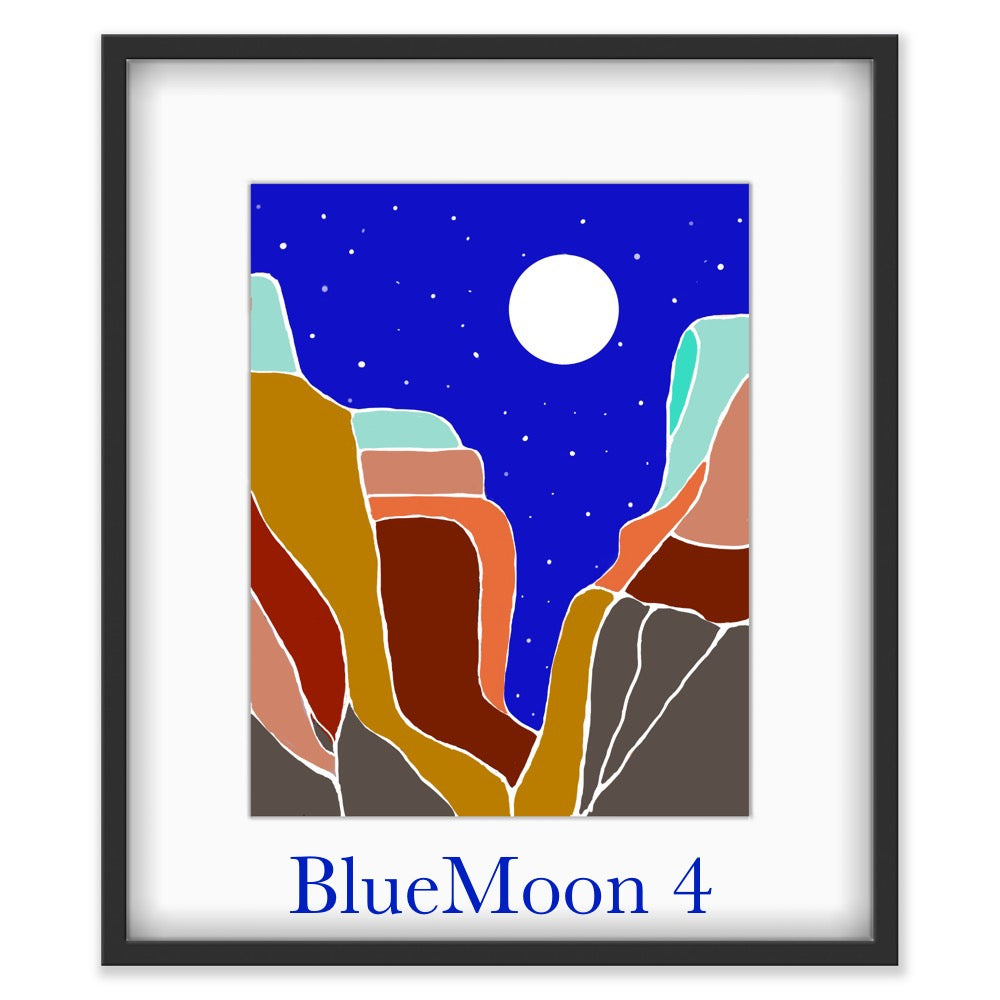 BlueMoon 4…Contemporary Print
