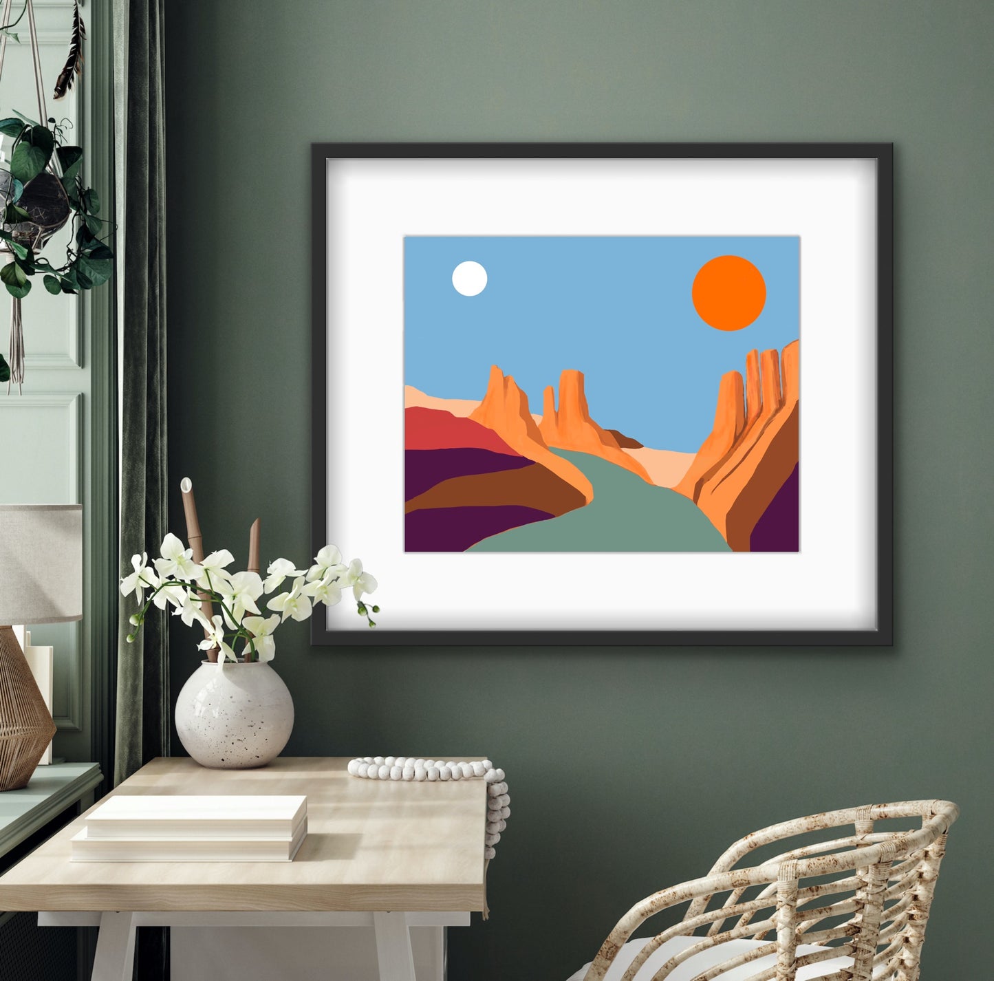 Rising Moon…Contemporary Print