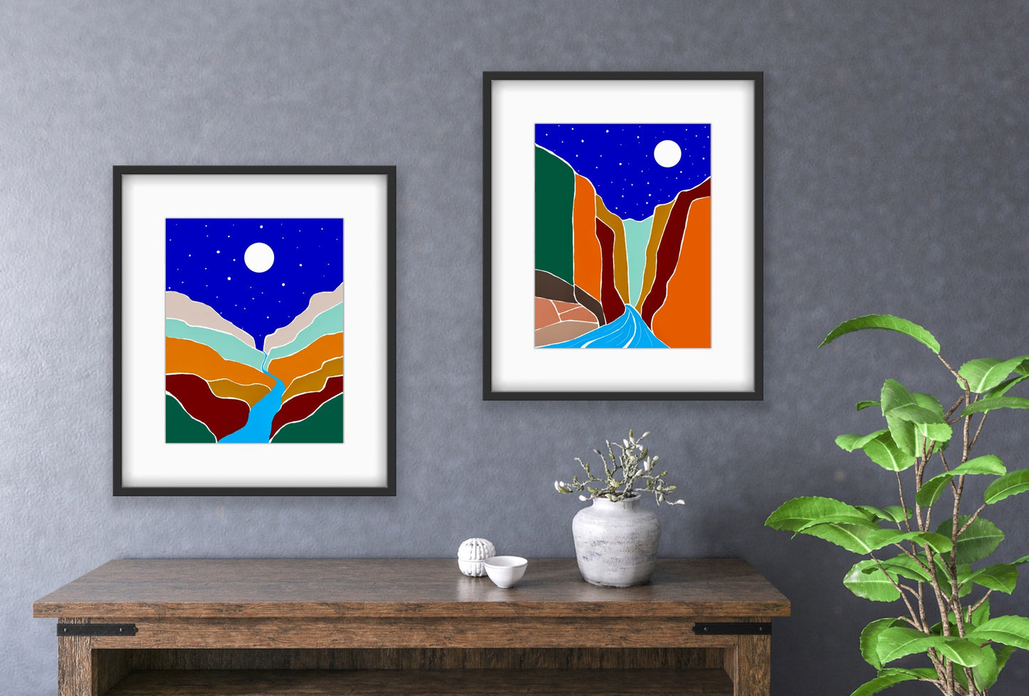 BlueMoon 2…Contemporary Print