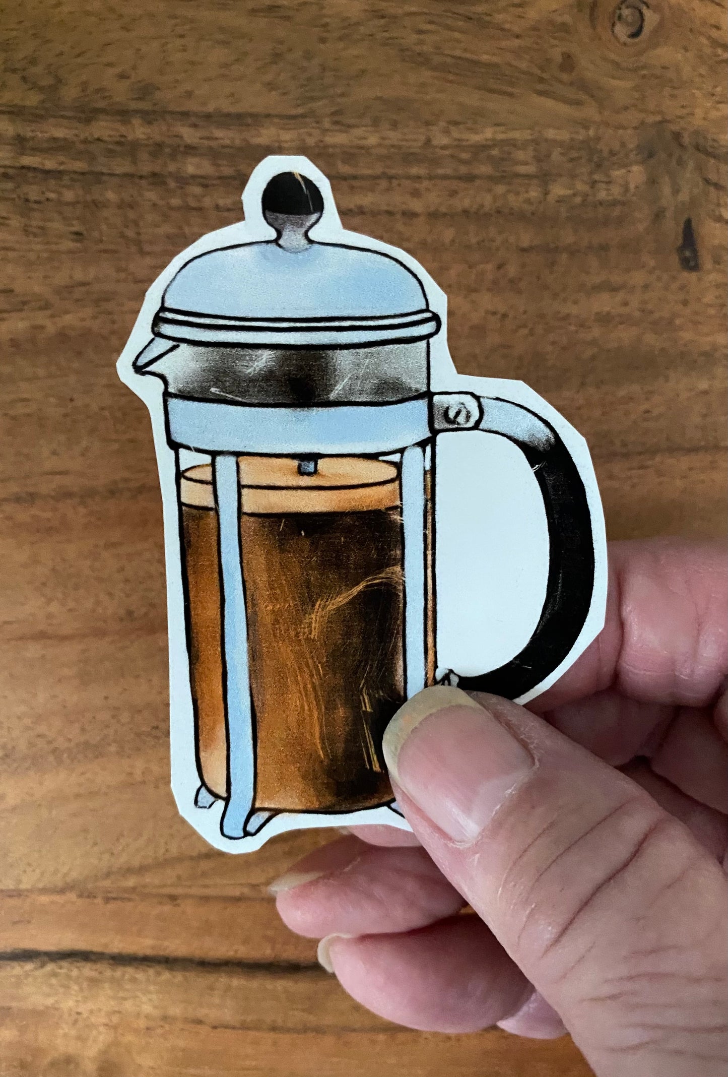 French Press Coffee Pot-Sticker