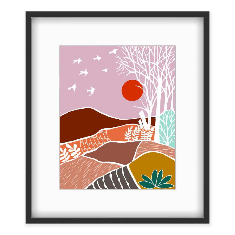 Red Sun Woodland View #1…Print